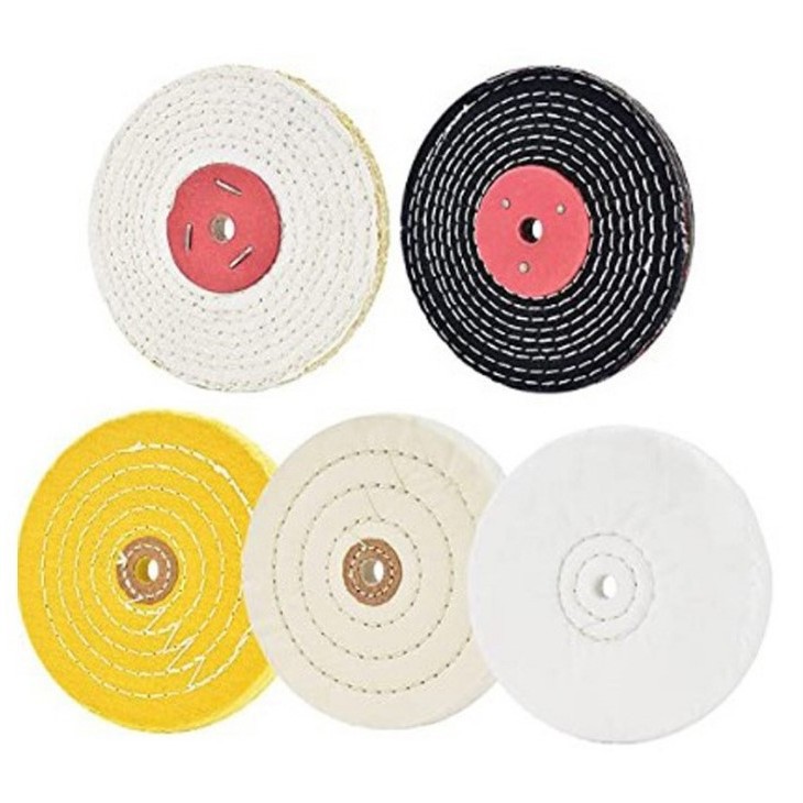 跨境货源8寸200CM带柄棉布轮 立式平面 镜面抛光 亚克力抛光布轮