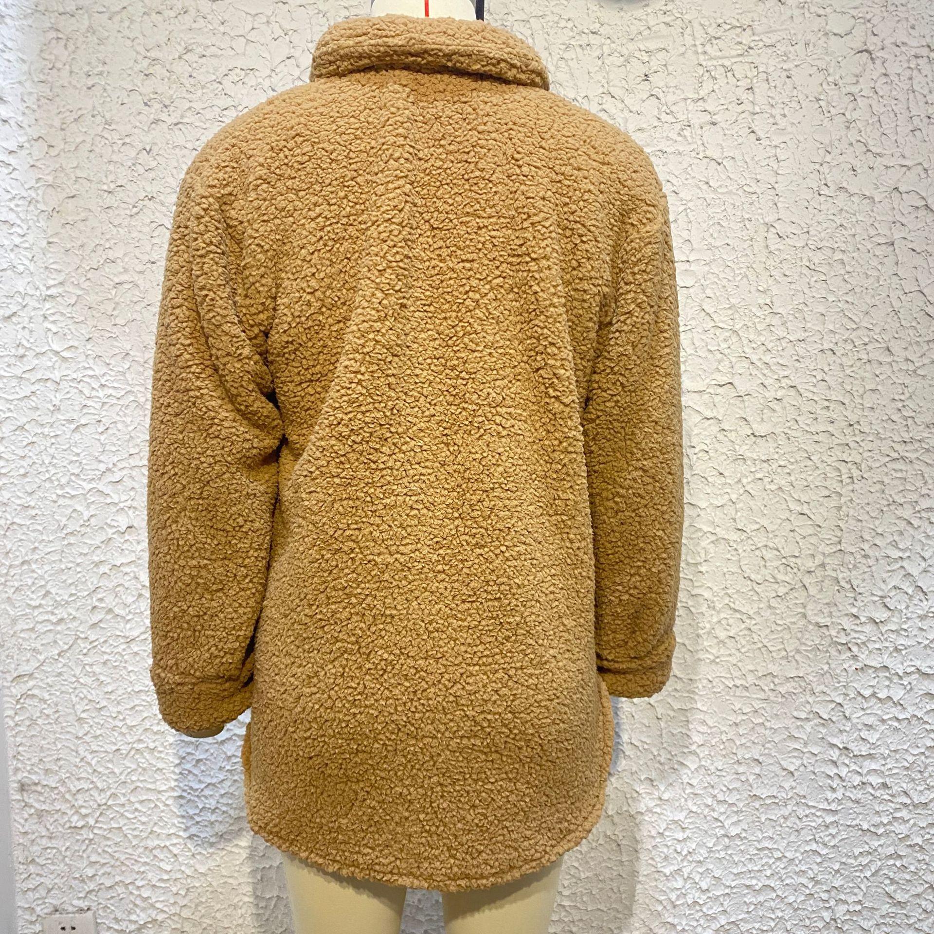 Dames imitatiebontjas halflang met revers voor herfst en winter_voghion.com