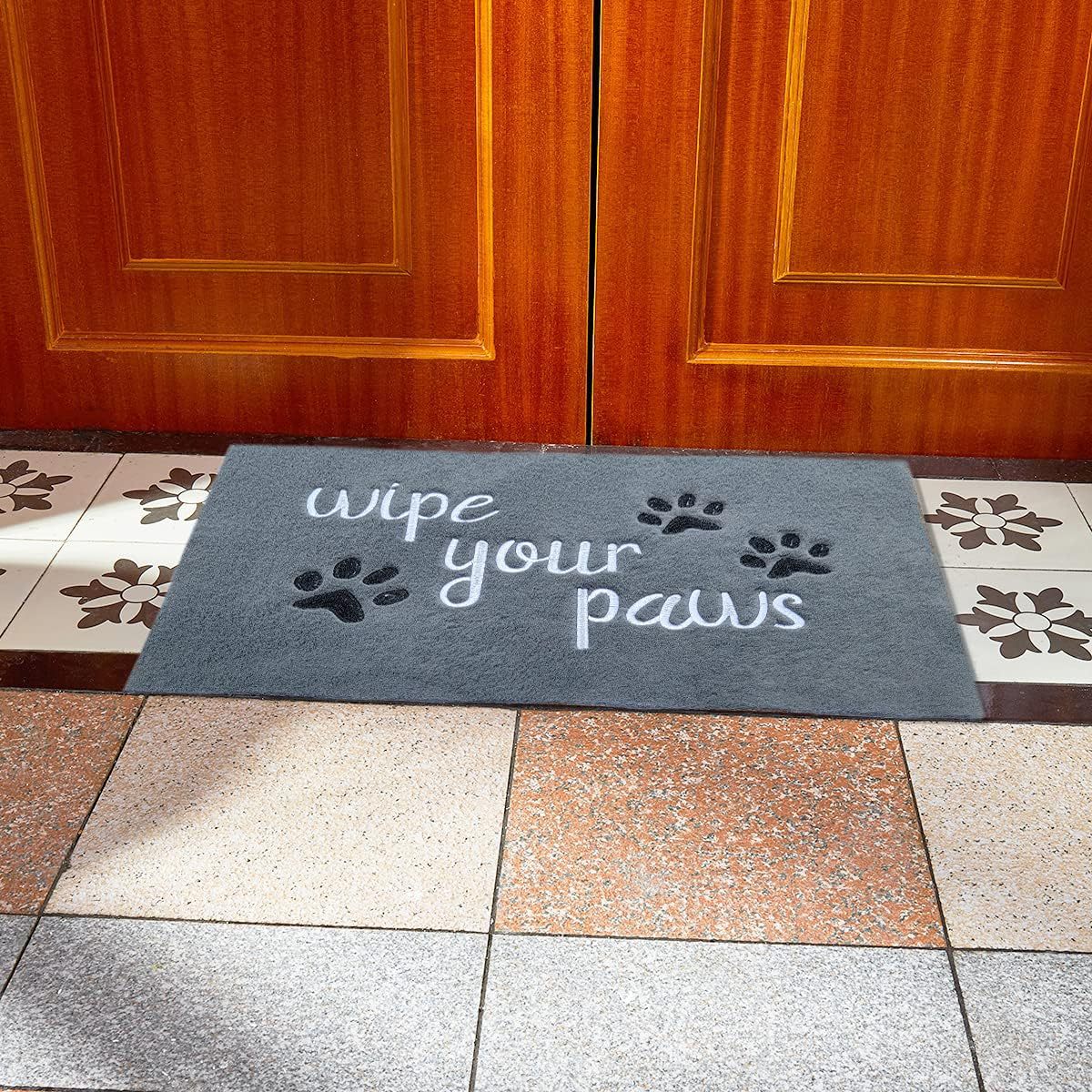 Nordic Letter Entrance Door Decorative Carpet, Water-Absorbent, Oil-Absorbent and Stain-Resistant Kitchen Floor Mat, Washable and Easy-Care Bathroom Floor Mat