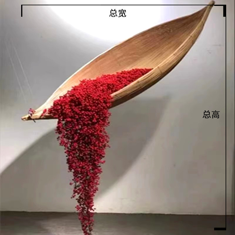 逆さまの小豆船アート造園緑の植物ホテルショッピングモールホール営業センター吊り下げインテリア装飾風景|undefined