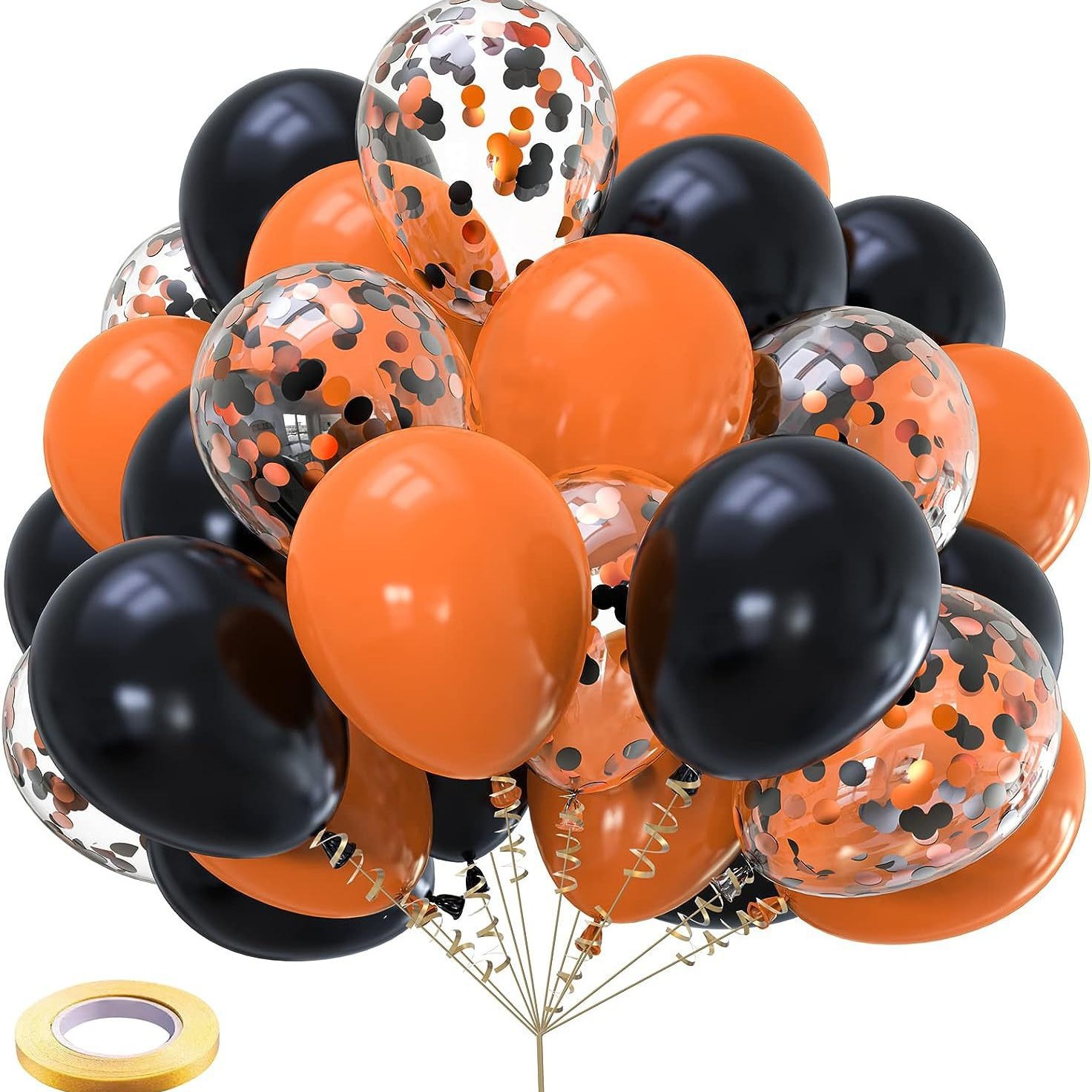 30pcs Naranja Negro Set de cinta