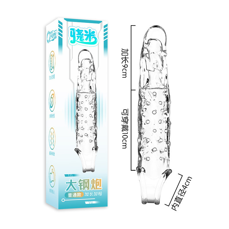 Snapmi macho cristal lobo brazo vibratorio condón pene retrasado anillo pinchazo pareja artículos sexuales adultos interés