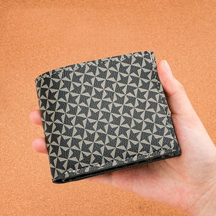 Men's Wallet Card Holder Men's Short Wallet Plaid Multi-Card Holder Vintage Wallet Man Men's Wallet
