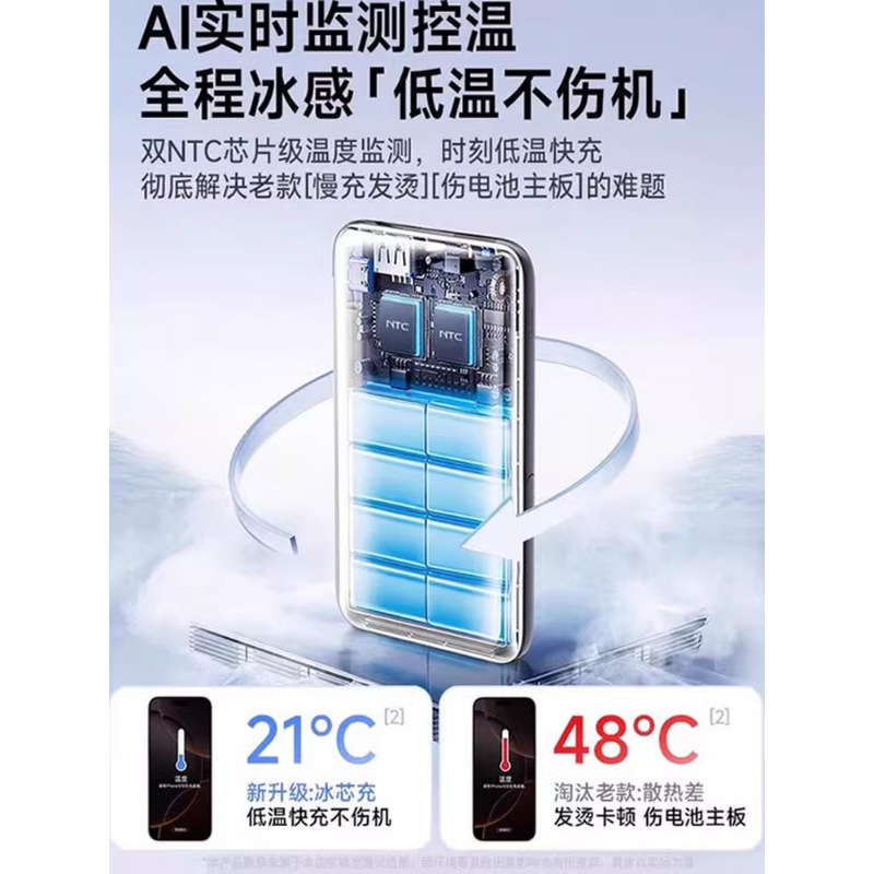 Remax3C认证三合一自带线磁吸快充电宝移动电源带折叠支架上飞机|undefined