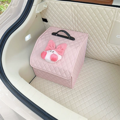 Car storage bag/box – Storage Box storage bag car - bow-pink-doll-doll-pink-storage-box-small-size