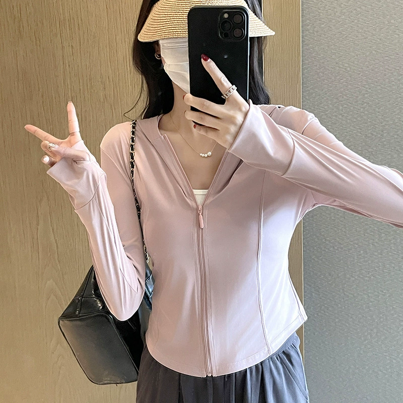 Новый женский солнцезащитный крем анти-ультрафиолетовый летний лед дышащая кожа одежда на открытом воздухе тонкий солнцезащитный крем спортивная куртка