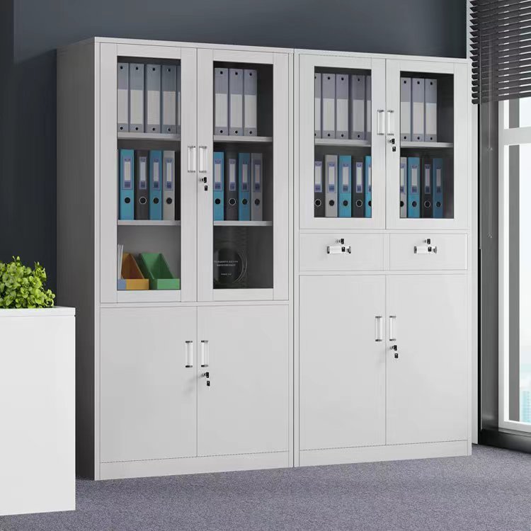File Cabinet Office Information Filing Cabinet Iron Cabinet Thickened Lockable Financial Voucher Cabinet Storage Cabinet Low Cabinet Manufacturer