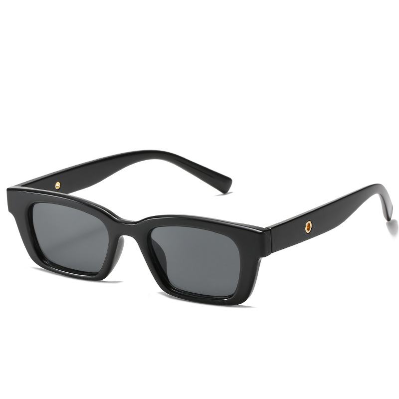 Nueva Jennie mismo gafas de sol Pequeño Libro Rojo TikTok Net gafas de sol rojas de los hombres y las mujeres de cara pequeña gafas retro