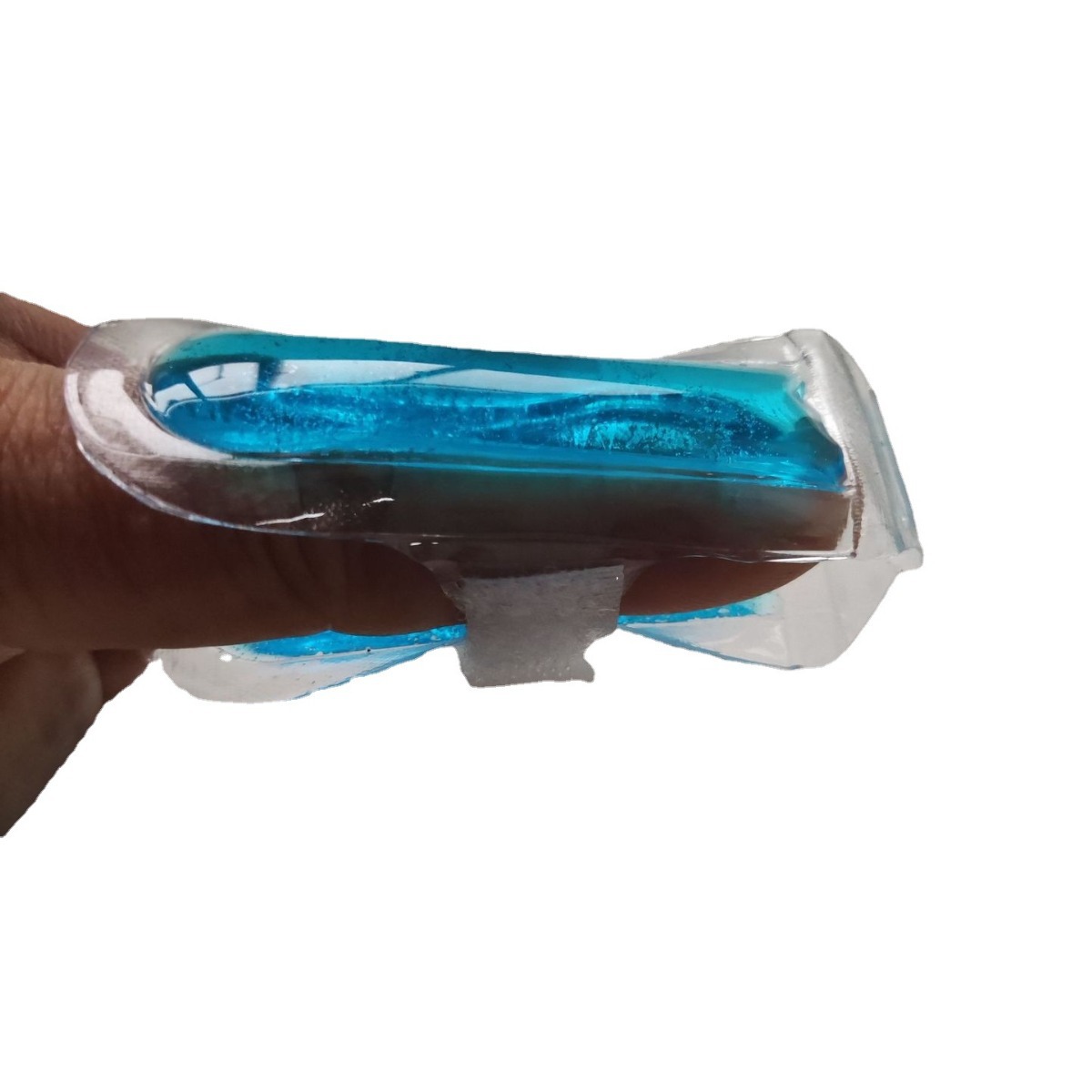 8cm de largo gel de PVC terapia de Salud Médica gel bolsa de hielo compresa fría y caliente en forma de palillos clip de la manga del dedo