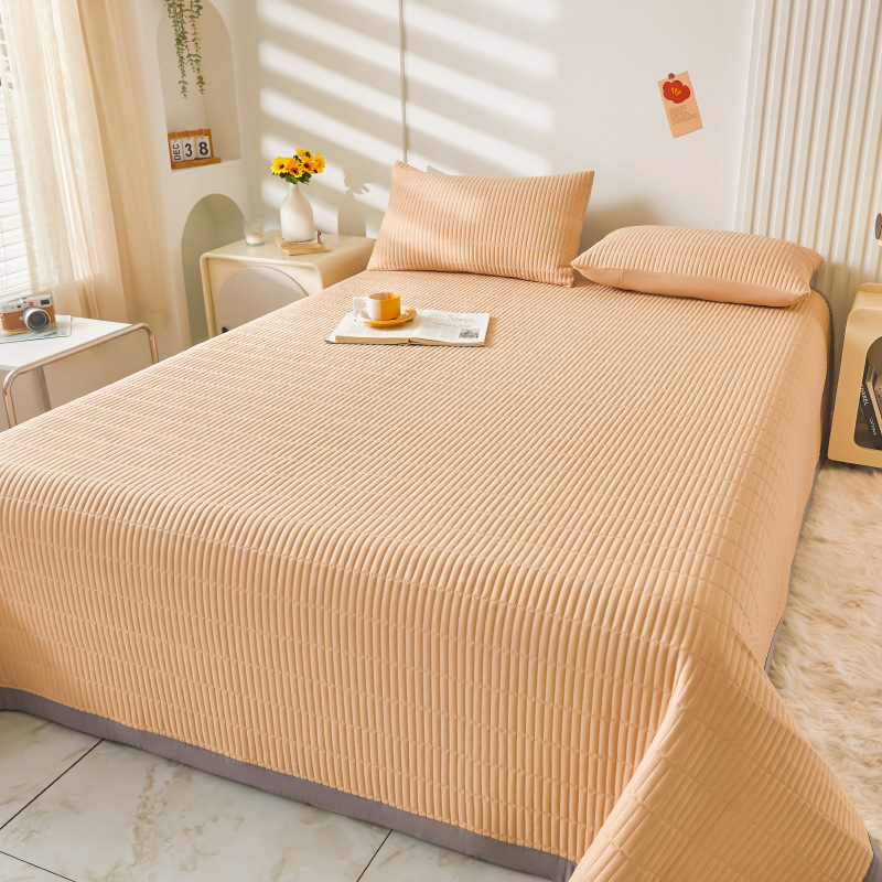 2025 nuevo estilo cubierta de cama de verano tatami de una pieza especial sábana acolchada cubierta de cama dormitorio individual juego de tres piezas