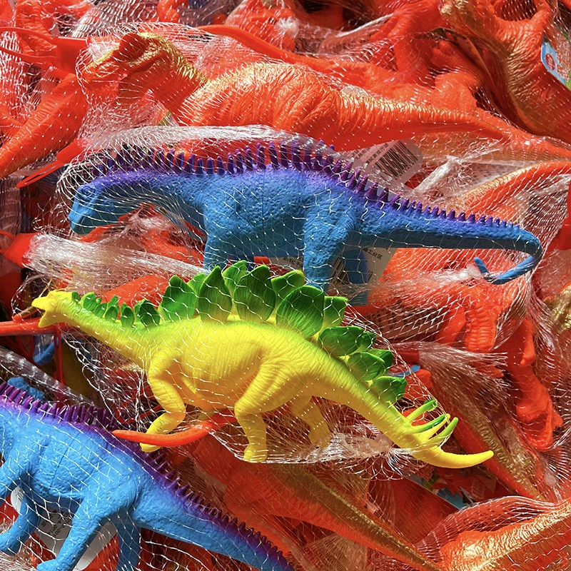 Детская игрушка модель динозавра сетчатая сумка большая кожа динозавра щепотка музыка эмаль имитация динозавра 2 юаней универмаг оптом