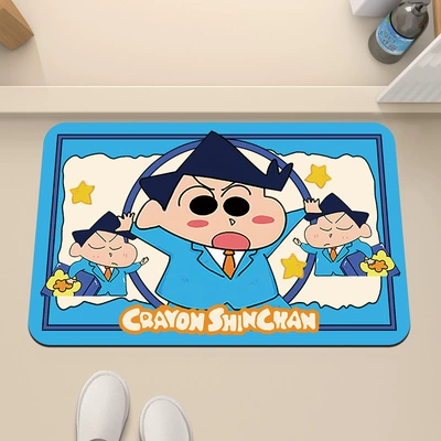Cartoon Dopamine Crayon Small New Avtomobil döşəmə paspasları - blue-edged-suit-room-3040