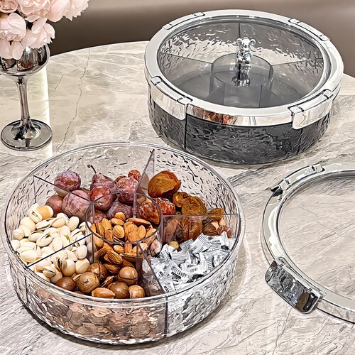 Cassette Fruit Bowl Dry Fruits Bowl Luxury Home Living Room Grand Storage High-End Fruit Bowl Nuts Dry Fruits Box
