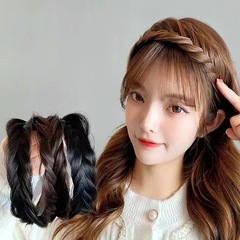 Celebrity-Style New Fake Handmade Fish Bone Braid Hair Clip, High Crown Top Hair Band for Increasing Volume, Headband Hair Accessory for Women