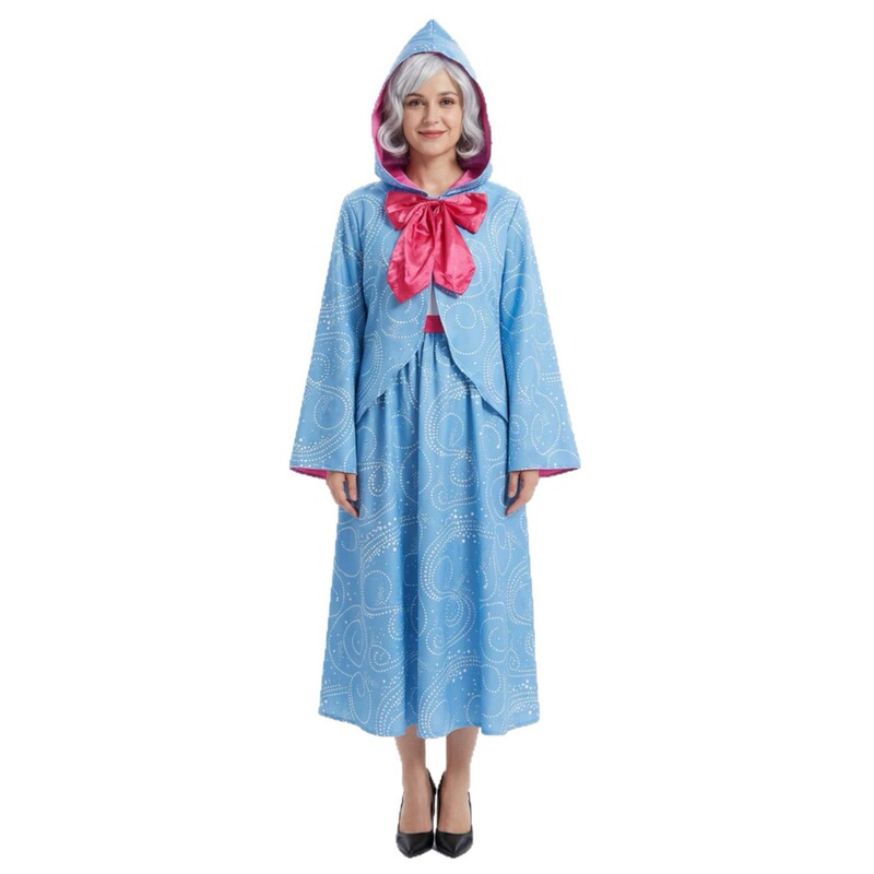 S-Xxl Halloween Cinderella Fairy Godmother Cosplay Costume Stage Drama Party Cosplay Fairy Tale Costume S-Xxl Halloween Cinderella Fairy Godmother Cosplay Costume Stage Drama Party Cosplay Fairy Tale Costume