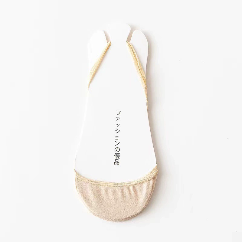 High-heeled shoes, socks, suspenders, boat socks, women's shallow mouth invisible non-falling heel half-palm summer thin forefoot half-cut cotton socks