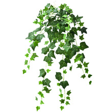 仿真爬山虎盆栽吊篮绿植单只/束塑料植物墙壁挂室内常青藤假花藤