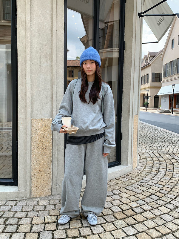 苏奈 配包包休闲卫衣套装25秋高级松弛感束脚长裤三件套fromanna|undefined