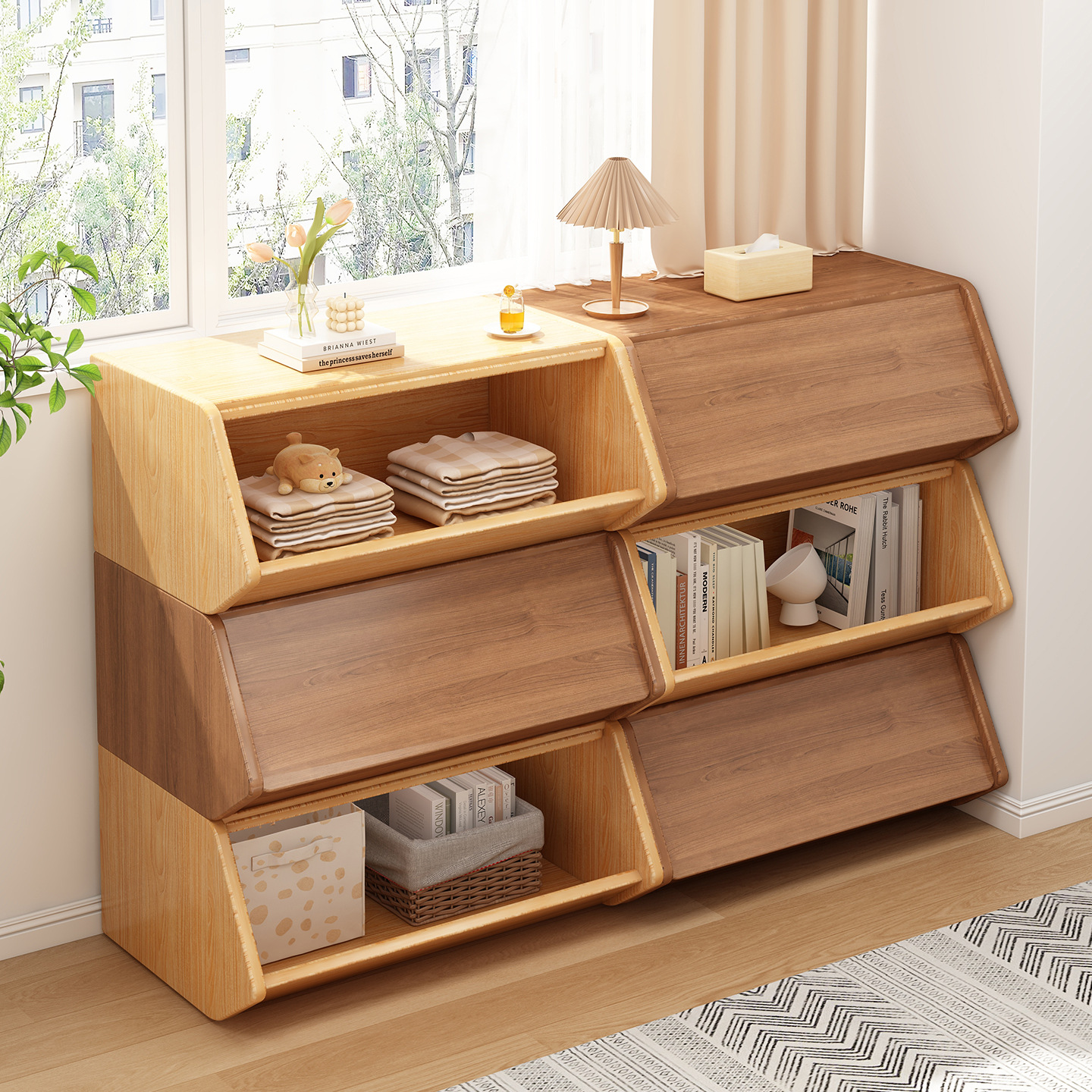 Estante de biblioteca armario de almacenamiento integrado contra la pared sala de estar fácilmente ensamblado armario doméstico estante de almacenamiento de piso estante de biblioteca