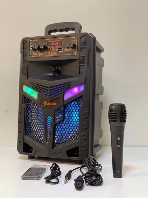 TTD-8245 外貿 8inch アウトドア Bluetooth オーディオ スクエアダンス 新型ポータブル発光サブウーファー バッテリー付き|undefined