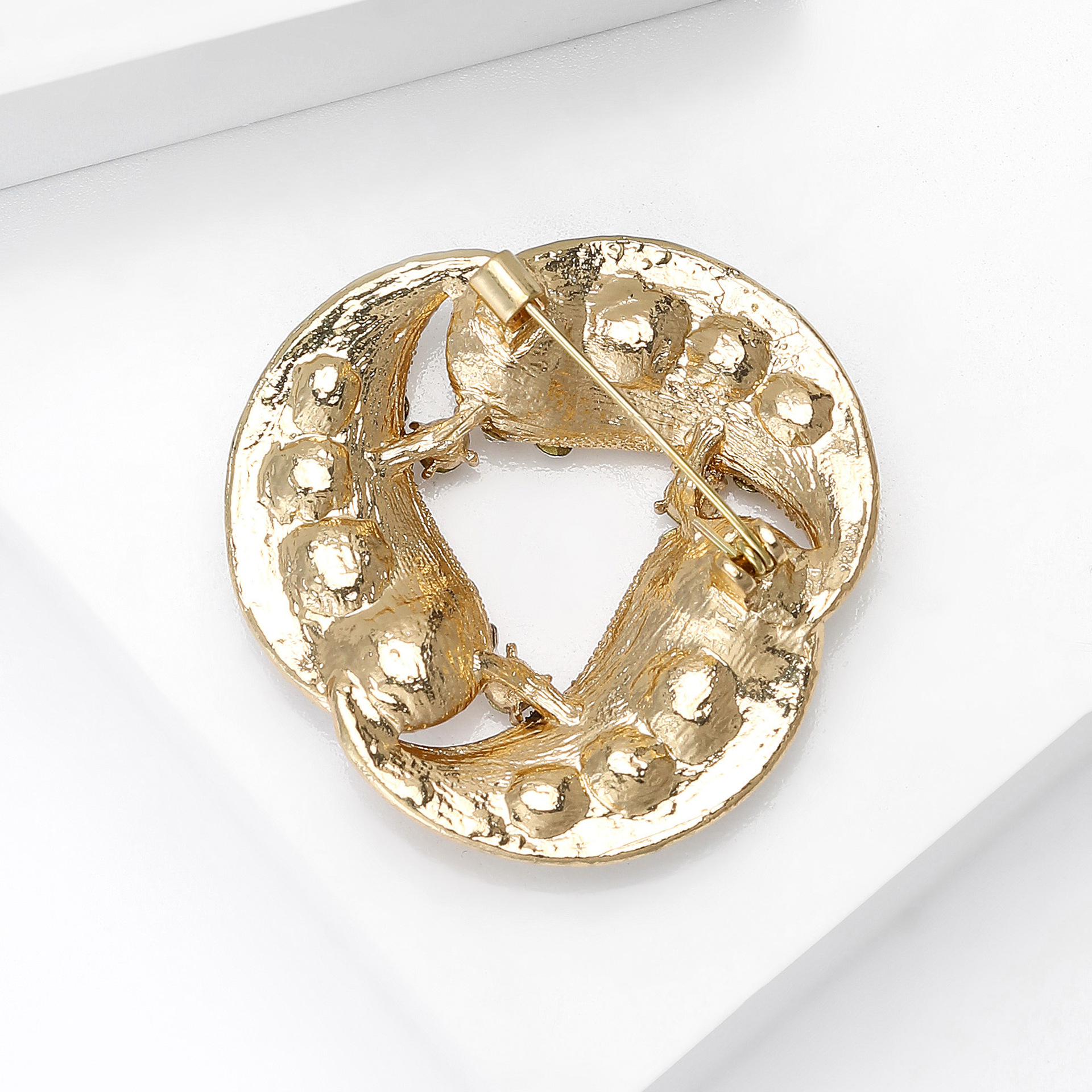 Eleganter Perlen Ring Brosche Damen Modisches Accessoire_voghion.com