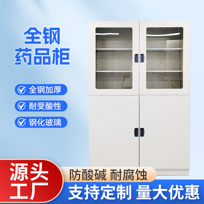 实验室全钢药品柜化学品试剂存放柜金属器皿储存柜药品柜