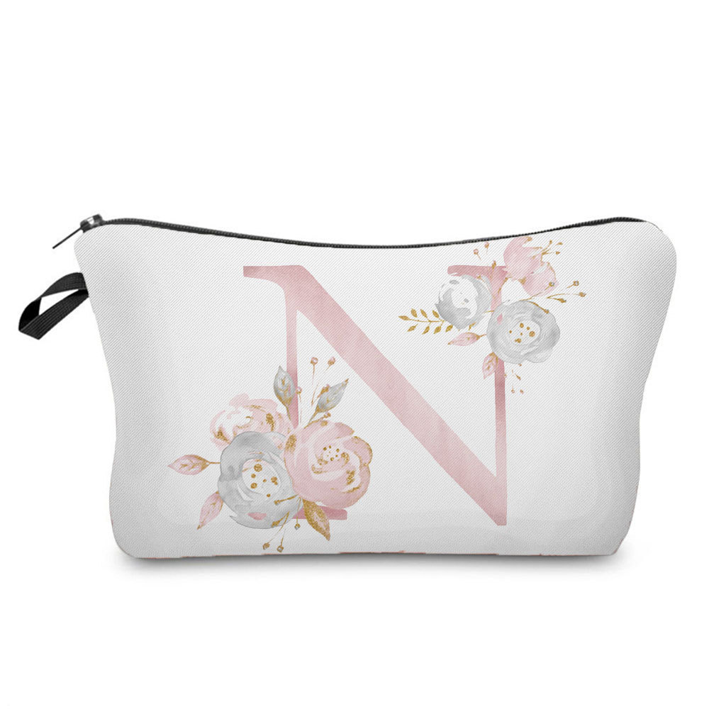 Unisex All Seasons Polyester Letter Flower Elegant Square Zipper Cloud Shape Bag Cosmetic Bag display picture 2