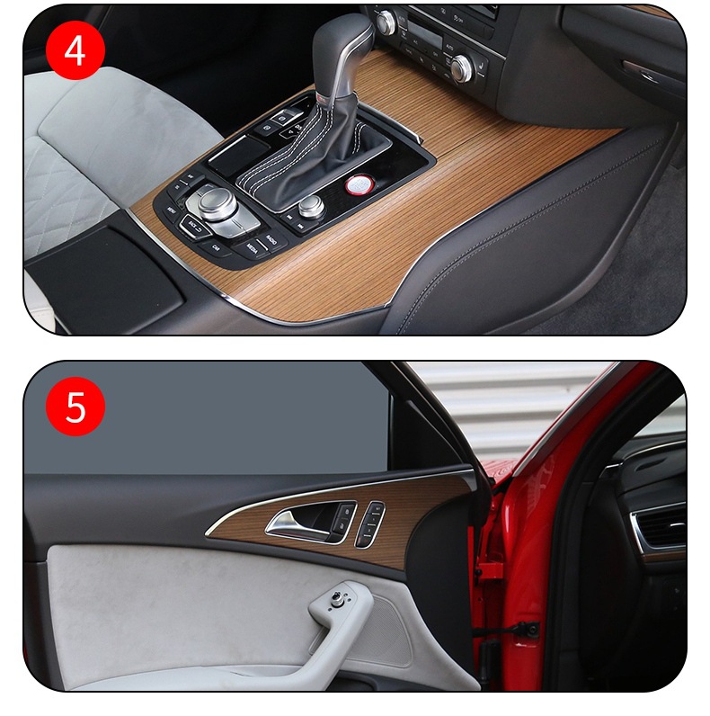 12-20 Audi S6 Center Console Gear Interior Film Car Modification Special Paint Transparent Tpu Protective Film