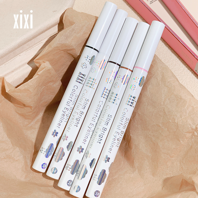 xixi酷感魅尚彩色系列眼线液笔 学生党多色防水卧蚕笔初学者批发