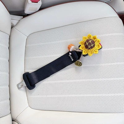 Extended Pregnancy Special Safety Belt — Other Automotive Interior Supplies - black-maternity-anti-strangle-safety-belt-sunflower
