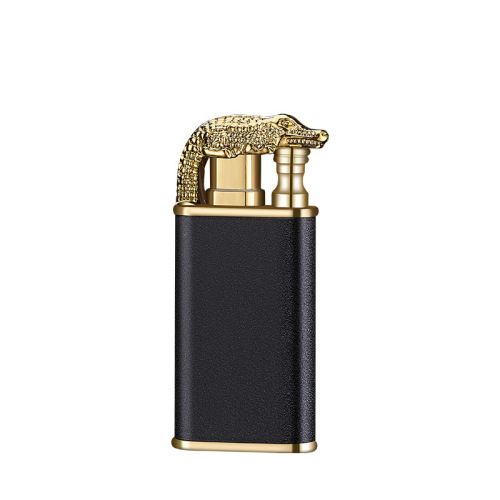 HB872 Crocodile Dolphin Dual Flame Lighter Creative Direct Blast Clear Flame Torch Lighter Manufacturer Wholesale