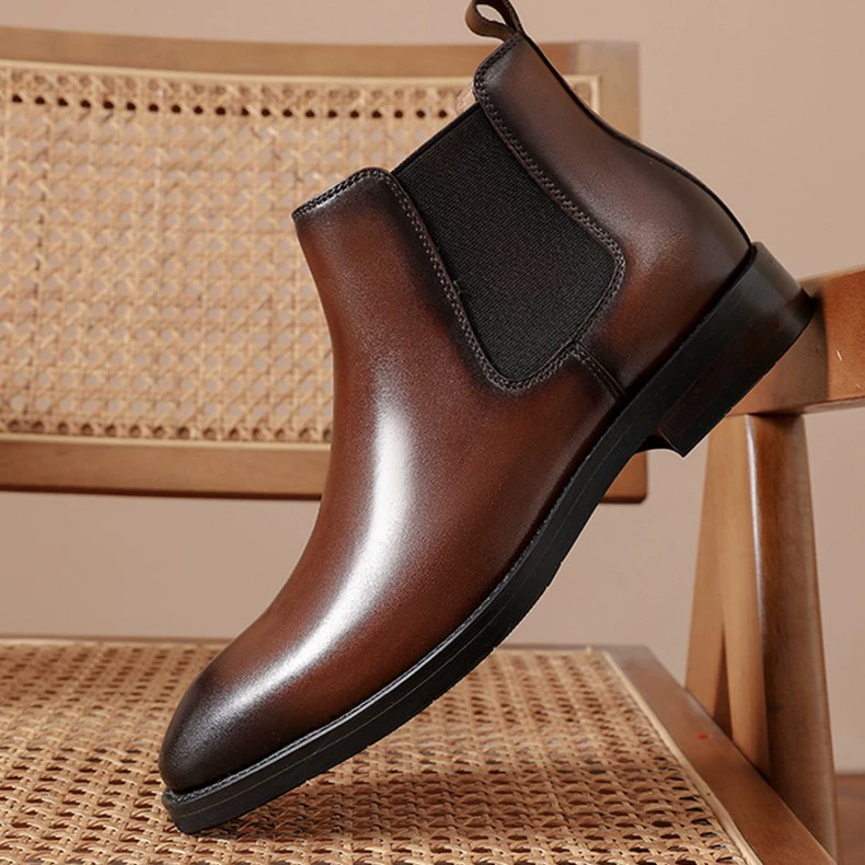 Martens, winter shoes English style, chelsea, boots, footwear, genuine leather