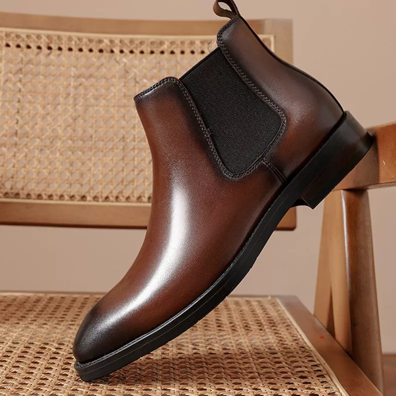 Martens, winter shoes English style, chelsea, boots, footwear, genuine leather