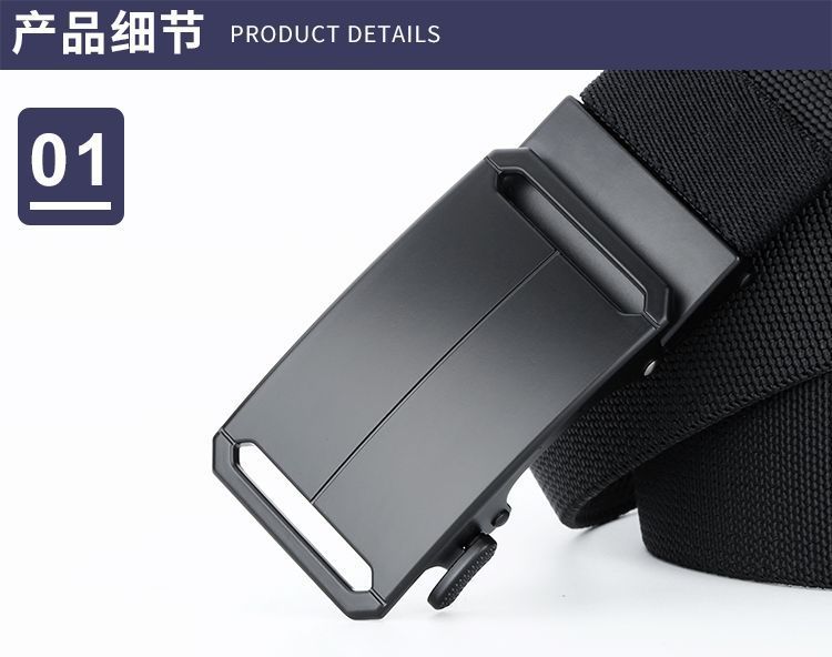 Neue Herrengürtel Elastische Gürtel Dehnbare Gürtel Outdoor Tactical Ledergürtel Geflochtene Nylongürtel mit Automatikschnalle Großhandel