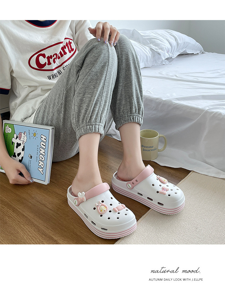 Sandali da donna Party Tessuto Cinturini regolabili in gomma Impermeabili_voghion.com