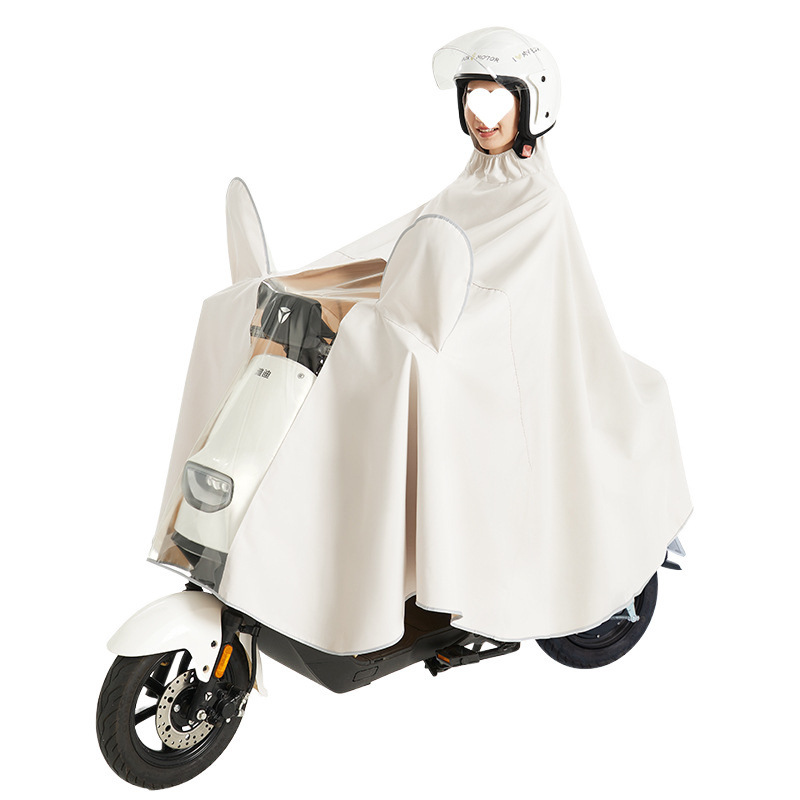 レインコート電気自動車バッテリーオートバイ厚く長く大人のモデルサイクリング全身保護|undefined