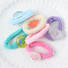 果冻笑脸皮筋头绳发圈糖果色少女发绳高马尾扎头发皮套橡皮筋发饰