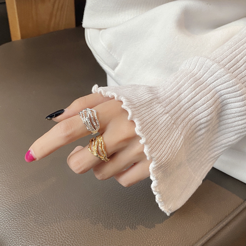 Fashion Geometric Sterling Silver Plating Rings 1 Piece