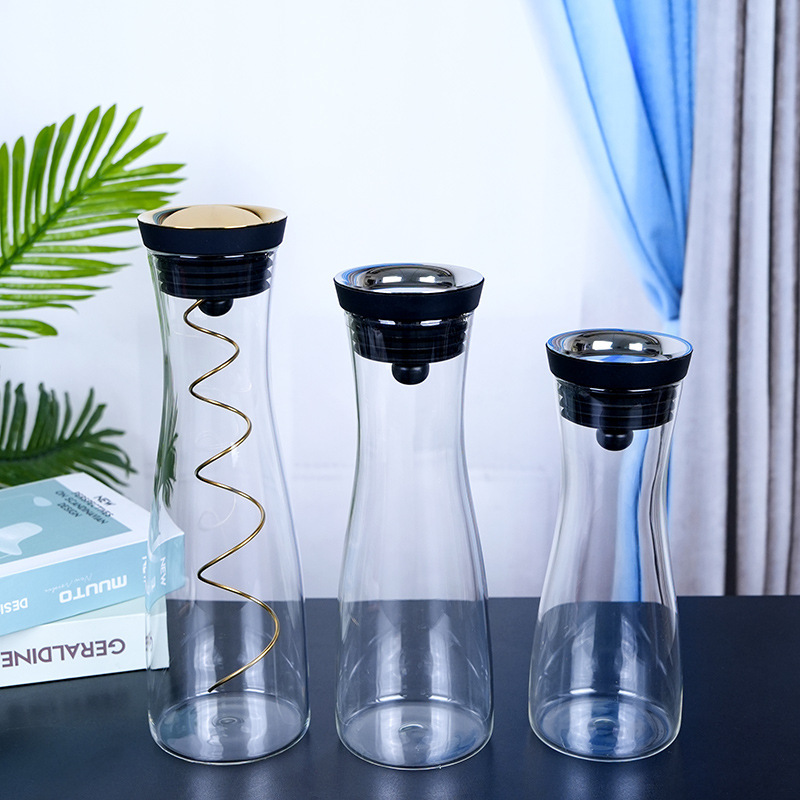 創意シンプルヨーロッパ式水晶ガラス冷水ポット洋式大容量耐熱家庭用冷水ポット|undefined