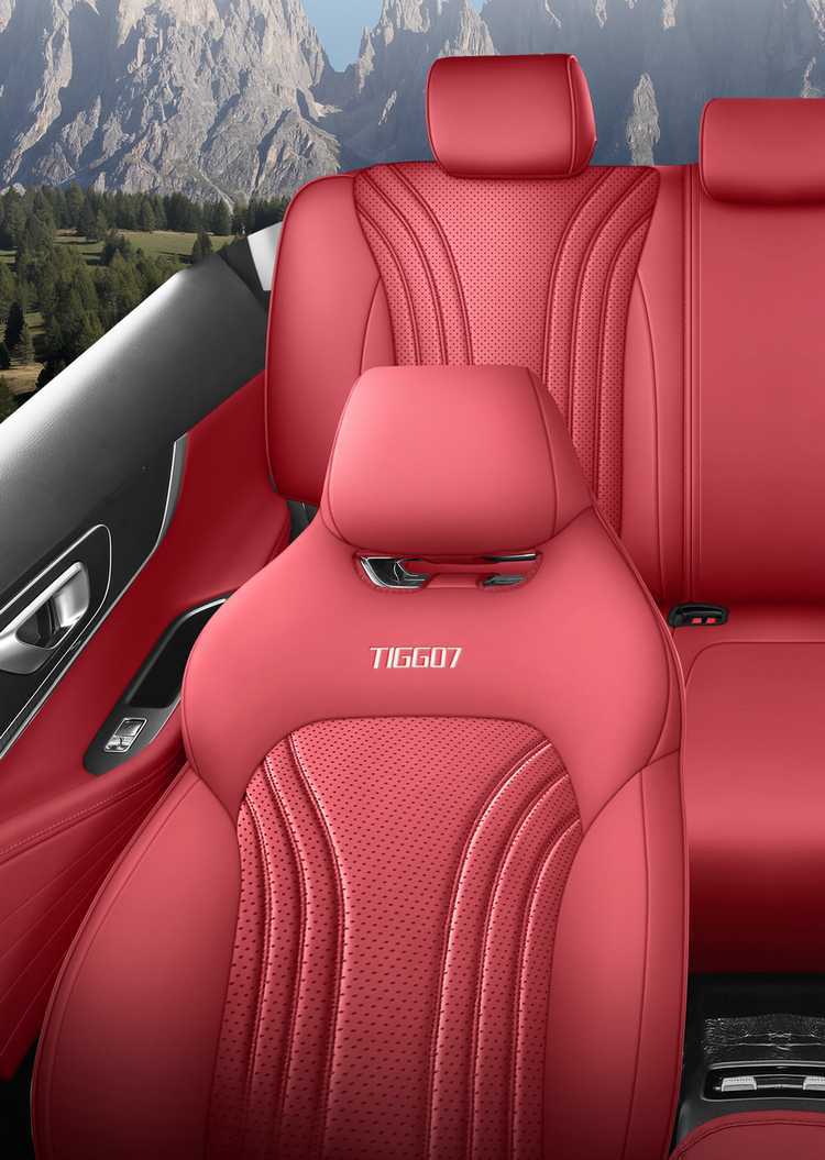 2025-26 Chery Tiggo 7 Plus Seat Covers, Special Seat Covers, Full Coverage Car Seat Cushions, Perforated Leather, All-Season