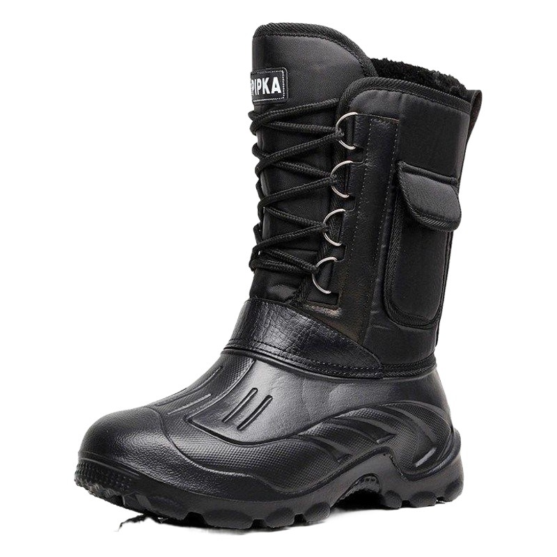 Snow Boots men's winter warm waterproof cotton shoes non-slip fishing shoes winter fishing boots sea fishing boots ice fishing shoes rock fishing shoes boots