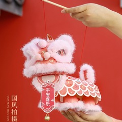 2025新款中秋节醒狮灯笼手工diy材料包儿童手提古风创意花灯兔子