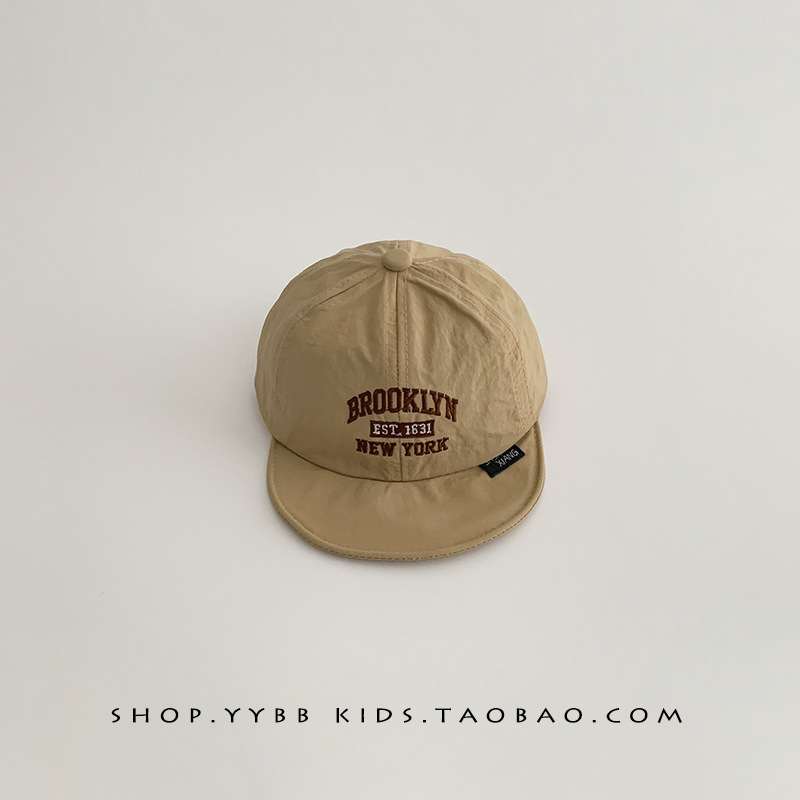 Sombreros para bebés primavera y otoño gorras delgadas gorras de lengua de pato para niños y niñas pequeños meses de sombrero solar letras de secado rápido sombrero de béisbol verano