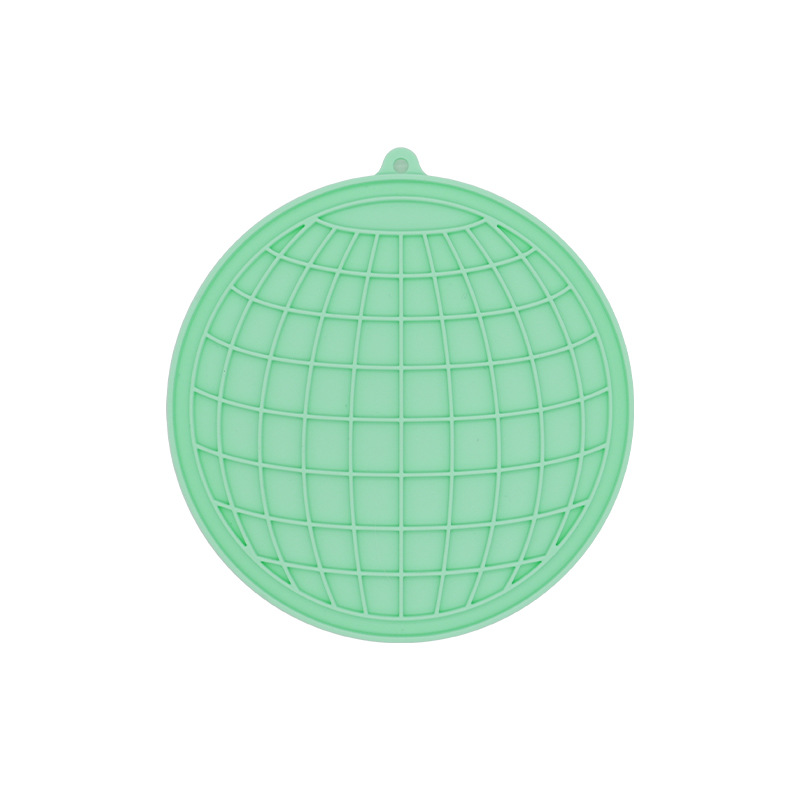 Alfombra para lamer para perros, color macarrón, con ventosa, de silicona, para mascotas, plato para lamer de alimentación lenta para perros y gatos.