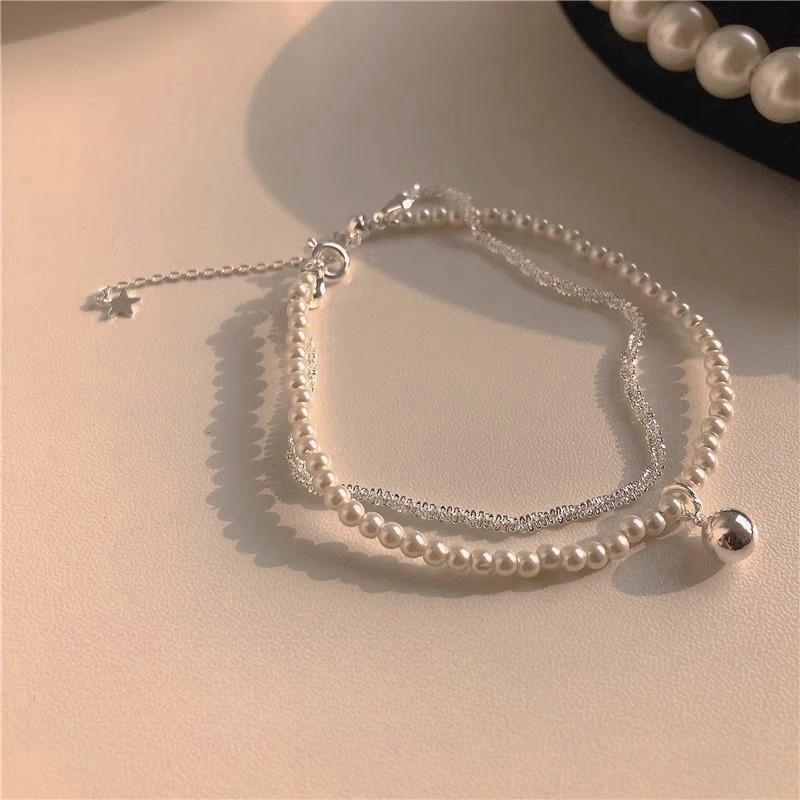 Double-layer bracelet ~ cold style high-grade starry bracelet bracelet female niche design sense small rice beads female permanent Double-layer bracelet ~ cold style high-grade starry bracelet bracelet female niche design sense small rice beads female permanent