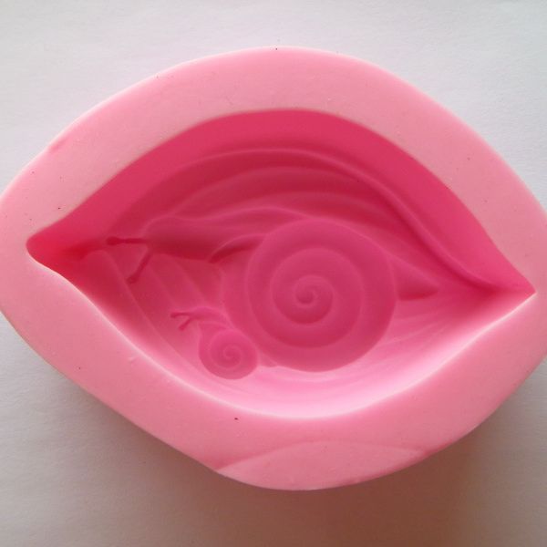 Caracol Madre y niño fondant cake herramienta de molienda en las hojas silicona líquida DIY molde para hornear jabón hecho a mano