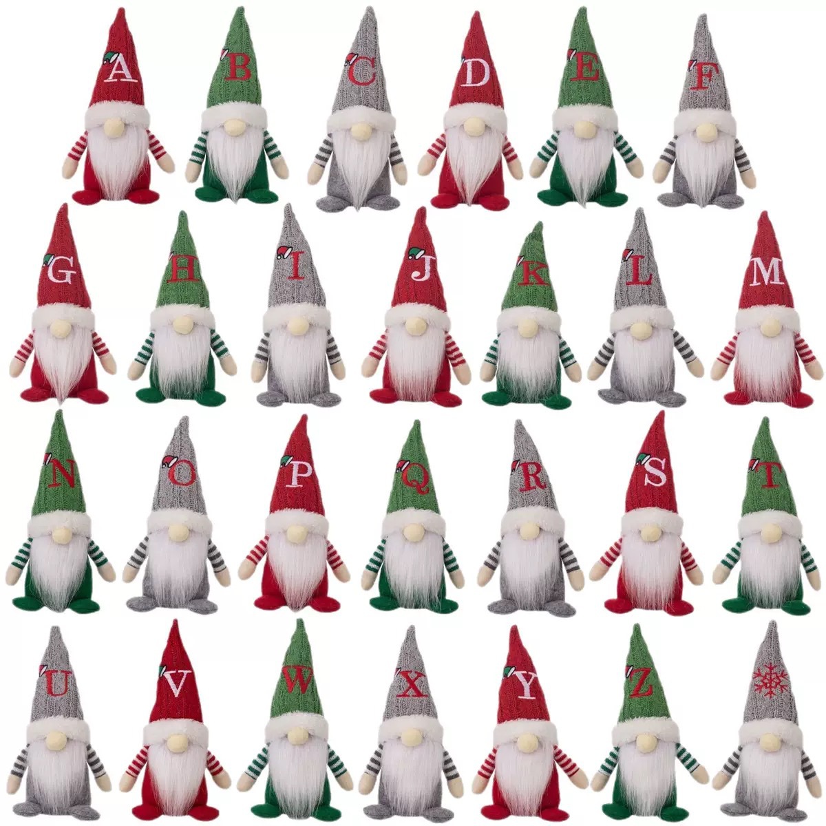 Transfronterizo Amazon venta caliente muñeca de decoración de Navidad sombrero de punto de Navidad letras gnomo adorno Rudolph anciano