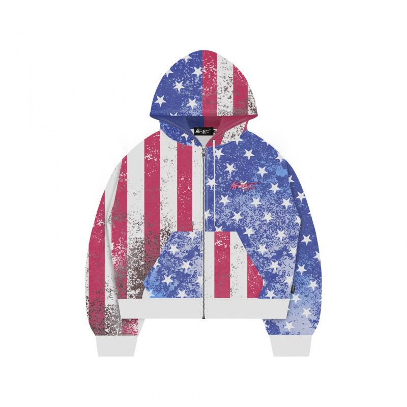 Amazon's new American flag hoodie, unisex hoodie sweatshirt, couple's sweatshirt, trendy gradient design Amazon's new American flag hoodie, unisex hoodie sweatshirt, couple's sweatshirt, trendy gradient design