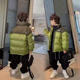 儿童冬季轻加厚棉服男童2026新款棉衣棉袄中大童洋气外套有吊牌