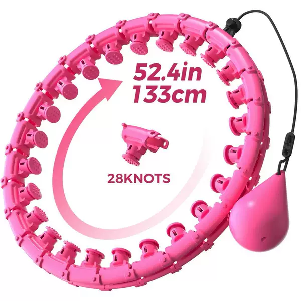 Fitness Hula Hoop, Detachable High-Fat-Burning Hula Hoop for Girls to Shape, Reduce Belly and Beautify Waist, Lazy Waist Slimming Tool